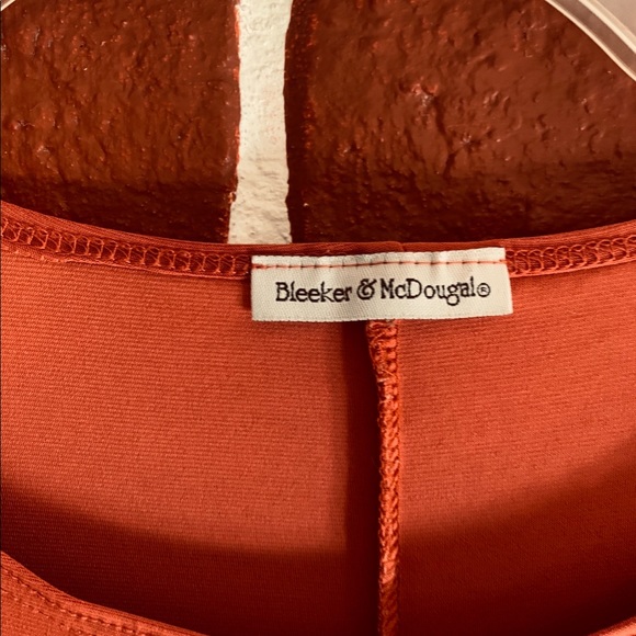 Burnt Orange Short Sleeve Blouse - Picture 2 of 3